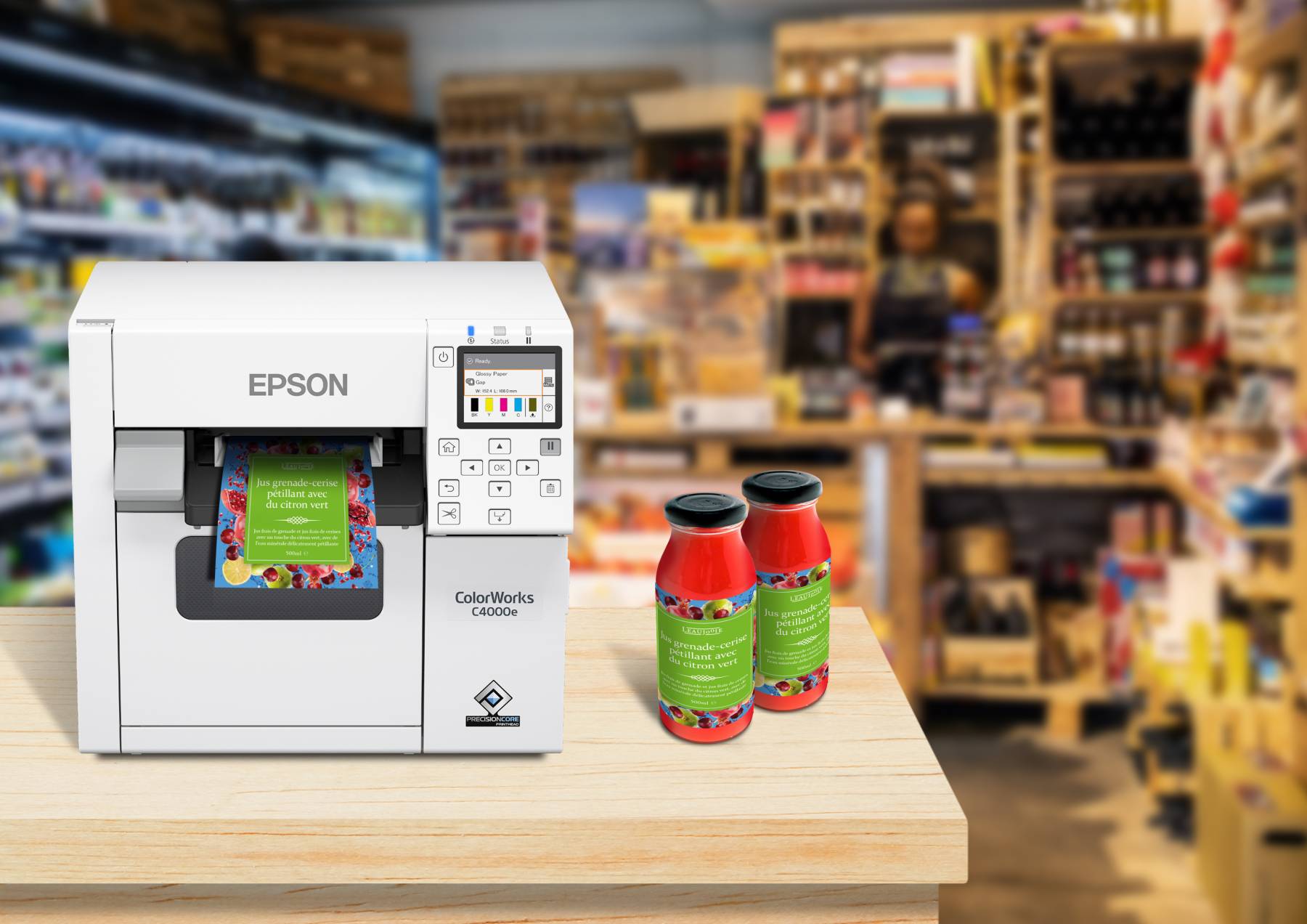 Imprimante couleur compacte EPSON ColorWorks C-4000